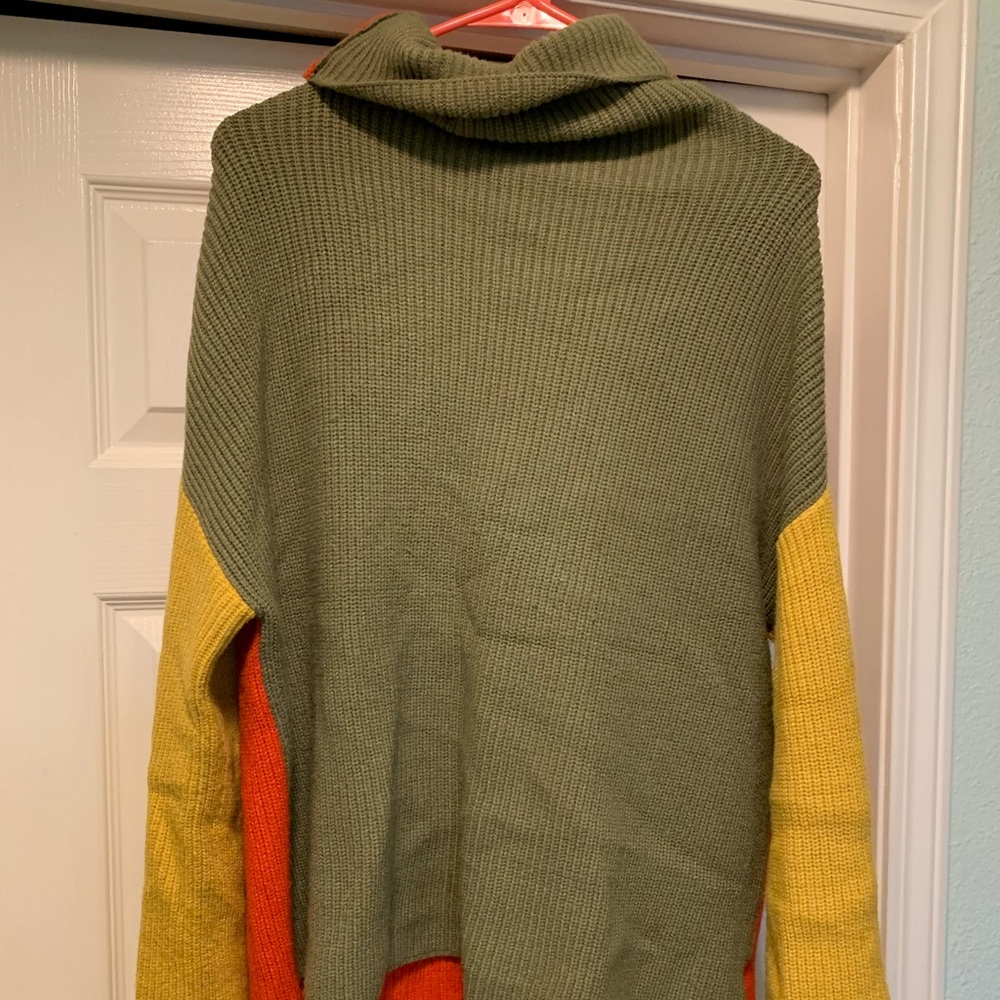 Color block sweater